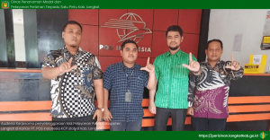 Audiensi Kerjasama penyelenggaraan Mal Pelayanan Publik Kabupaten Langkat di PT. POS Indonesia KCP stabat kab. Langkat