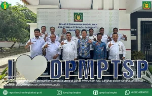 Kunjungan Ombudsman RI perwakilan sumatera utara di Dinas PMP2TSP kab. Langkat